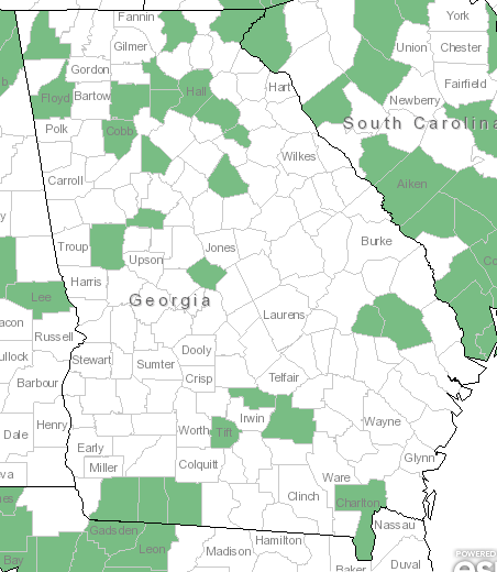 The Georgia range of Amianthium muscitoxicum